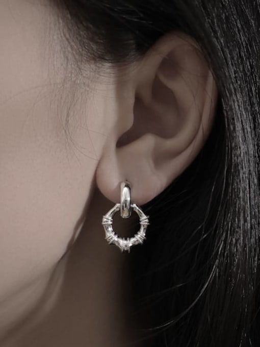 TINGS Brass Geometric Vintage Drop Earring 1