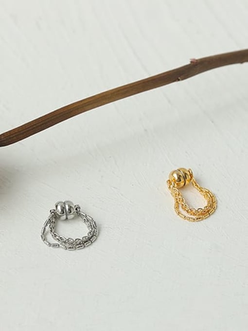 ACCA Brass Tassel Minimalist Single Earring