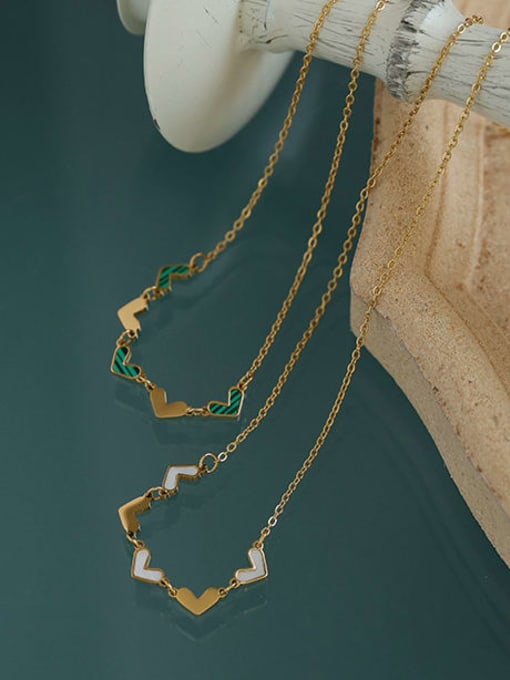 ACCA Brass Shell Heart Minimalist Necklace 3