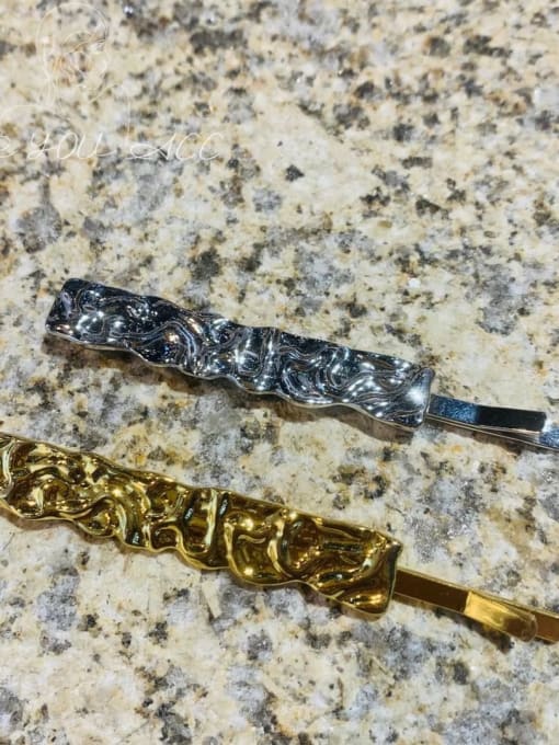 ZRUI Brass Imitation Pearl Trend Bowknot Hair Pin 1