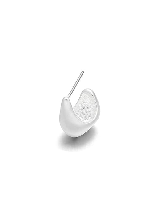 white gold Brass Geometric Minimalist Single Earring