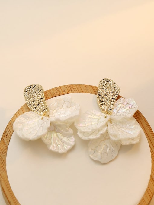HYACINTH Copper Acrylic Flower Trend Drop Trend Korean Fashion Earring 2