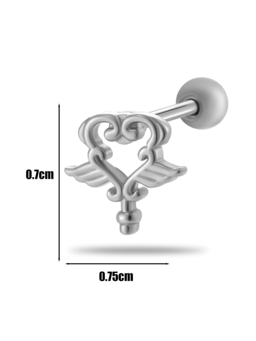 4 # Platinum--Single Brass Cubic Zirconia Bowknot Tassel Trend Single Earring