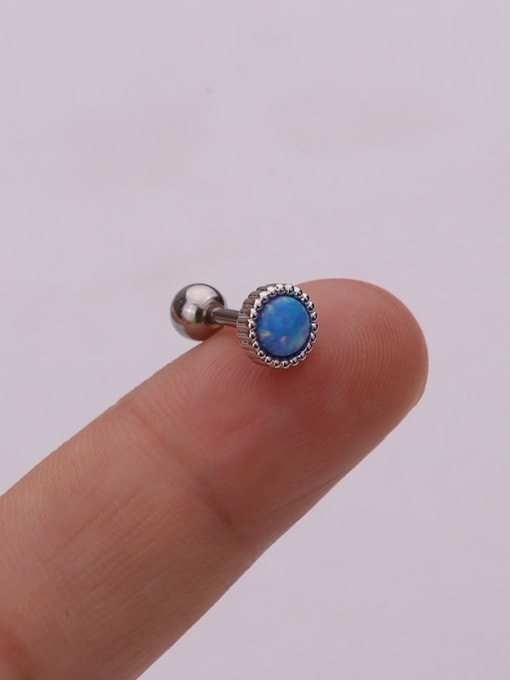 Royal Blue（Single） Brass Opal Geometric Cute Stud Earring
