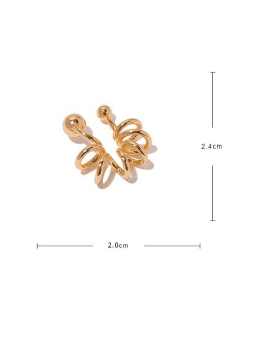 ACCA Brass Irregular Minimalist Single Earring(Single-Only One) 4