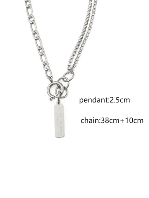 ACCA Titanium Steel Locket Vintage Hollow Chain Necklace 3