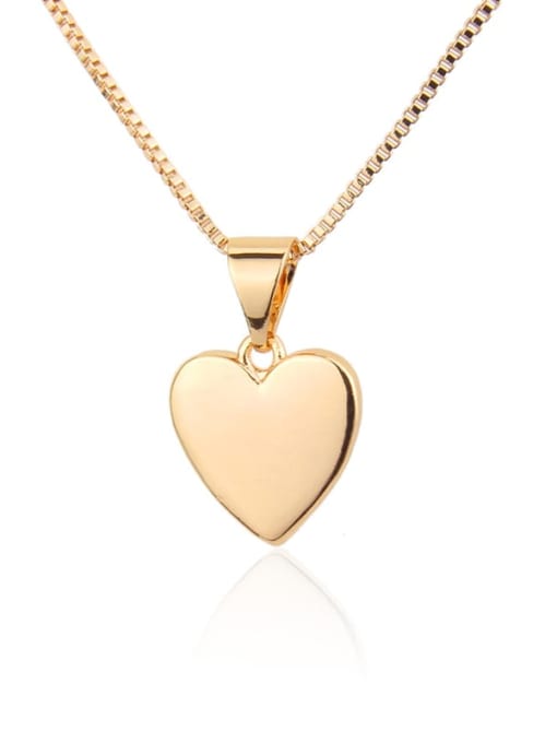 renchi Brass  Heart Earring and Necklace Set 3