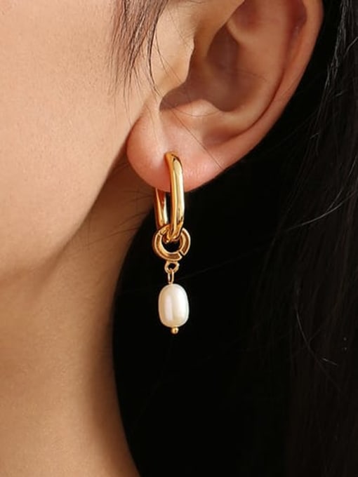 Five Color Brass Geometric Cute Single Earring(Only-One) 1