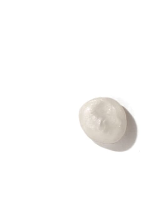 Small pearl earrings Brass Freshwater Pearl Irregular Minimalist Stud Earring