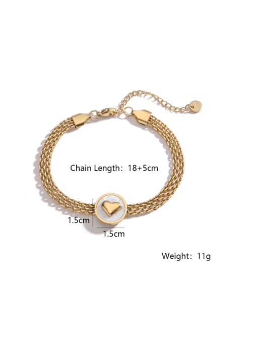 31768 Titanium Steel Geometric Minimalist Strand Bracelet
