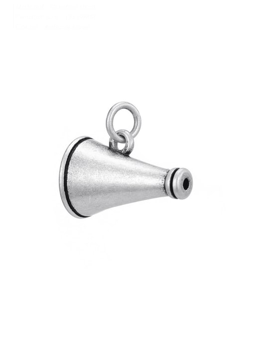 Desoto Stainless Steel 3d Small Horn Pendant Diy Jewelry Accessories