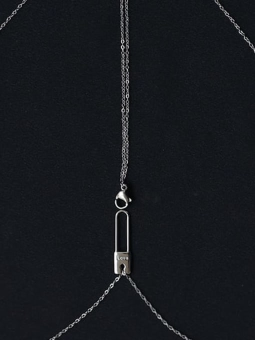 ACCA Titanium Steel Locket Minimalist Pin Pendant  Necklace 1