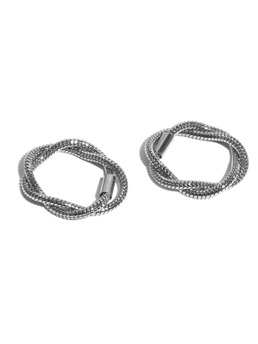TINGS Titanium Steel Irregular Hip Hop Stackable Ring 0