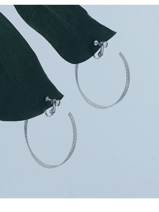TINGS Brass Geometric Minimalist Clip Earring