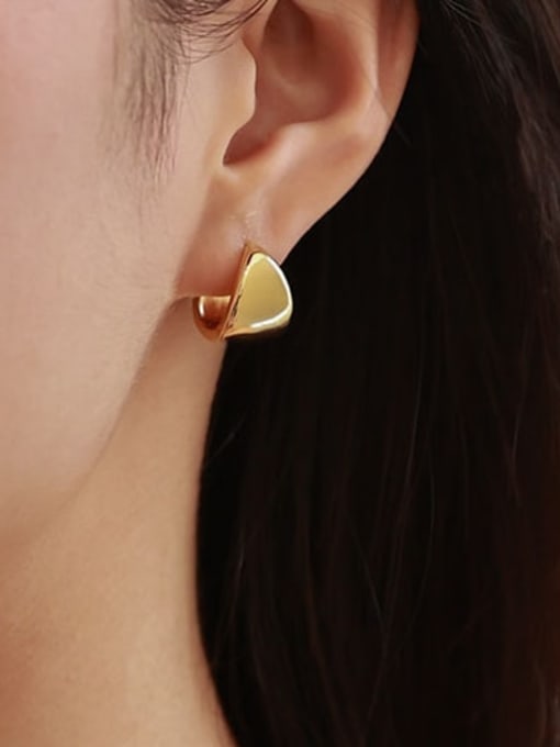 ACCA Brass Geometric Vintage Stud Earring 1