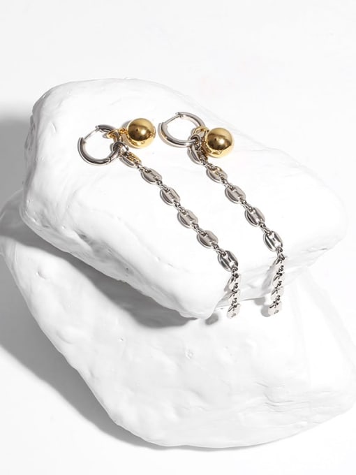 TINGS Brass Ball Vintage  tassel Drop Earring 3