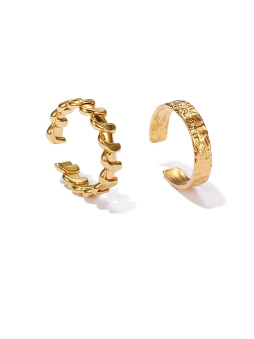 ACCA Brass Geometric Minimalist Band Ring