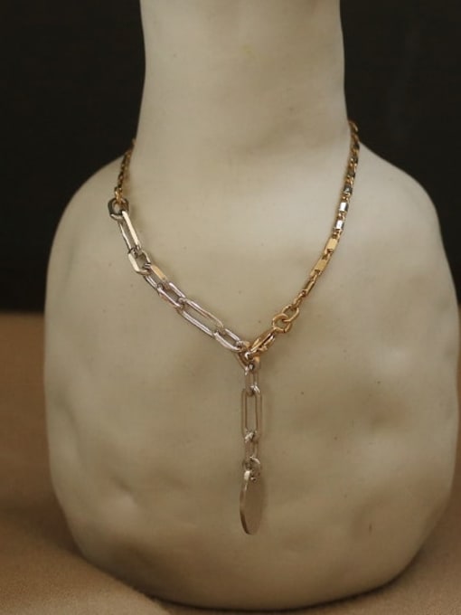 ACCA Brass Geometric Vintage Hollow chain Link Bracelet 2