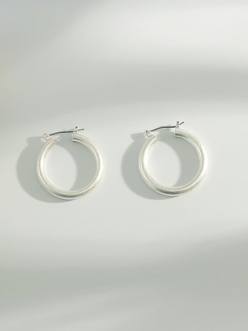 Shayin Copper Hollow Round Minimalist Hoop Trend Korean Fashion Earring