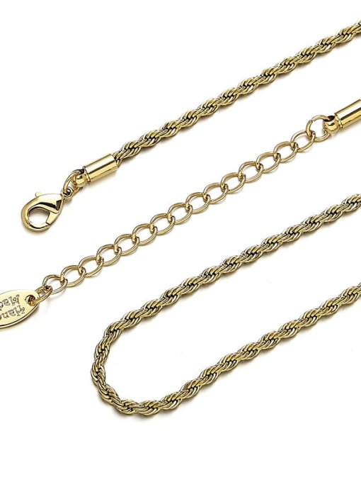 11 Brass Geometric Minimalist Chain Necklace