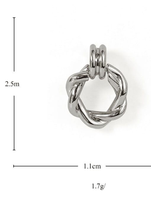 ACCA Brass Hollow Geometric Vintage Drop Earring 2