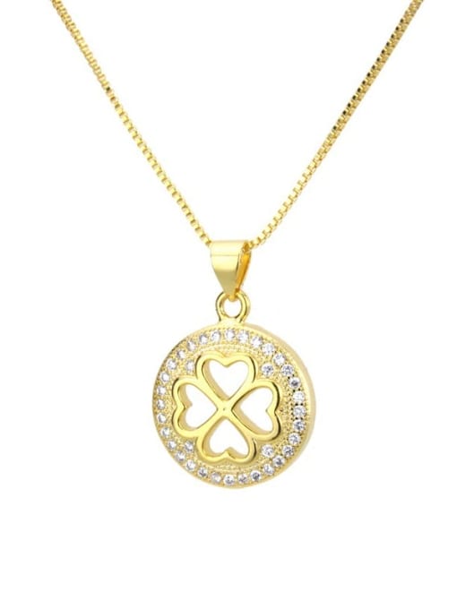 renchi Brass Heart Cubic Zirconia Earring and Necklace Set 2