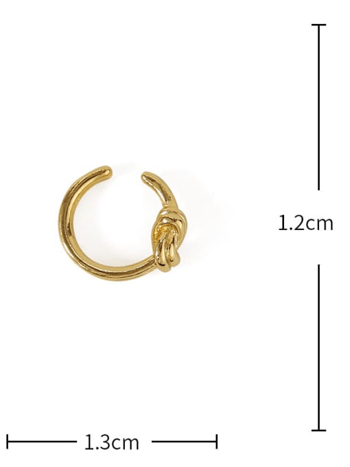 Five Color Brass Line knot Vintage Single Earring 2