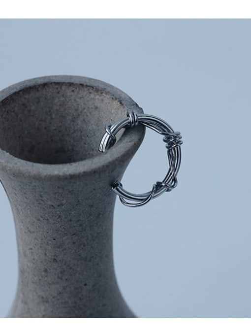 TINGS Brass Geometric knot Minimalist Band Ring 4