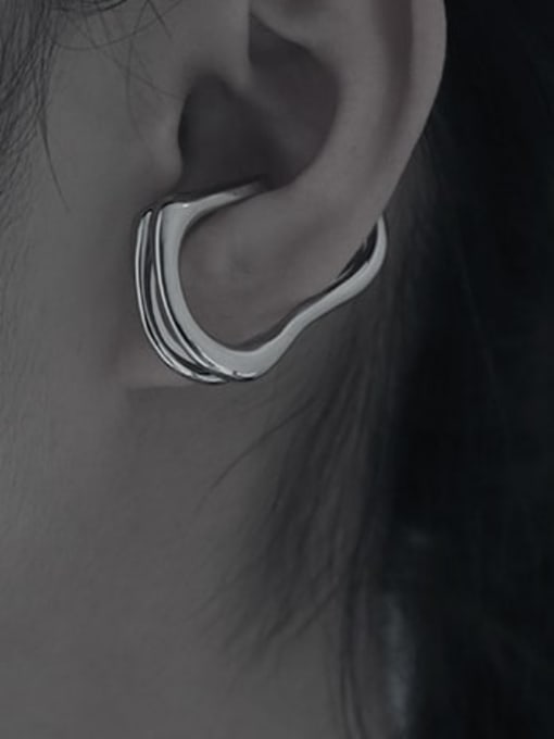 TINGS Brass Geometric Minimalist Single Earring 1