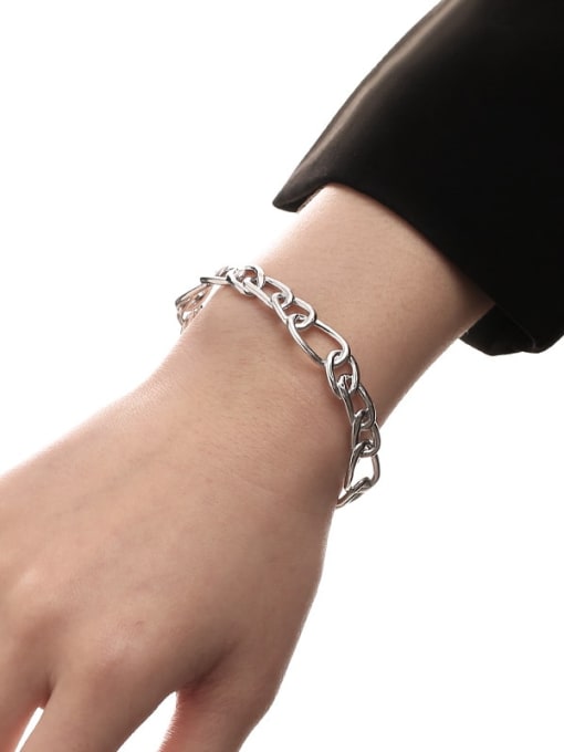 Twisted chain bracelet Brass Hollow Geometric Minimalist Adjustable Bracelet