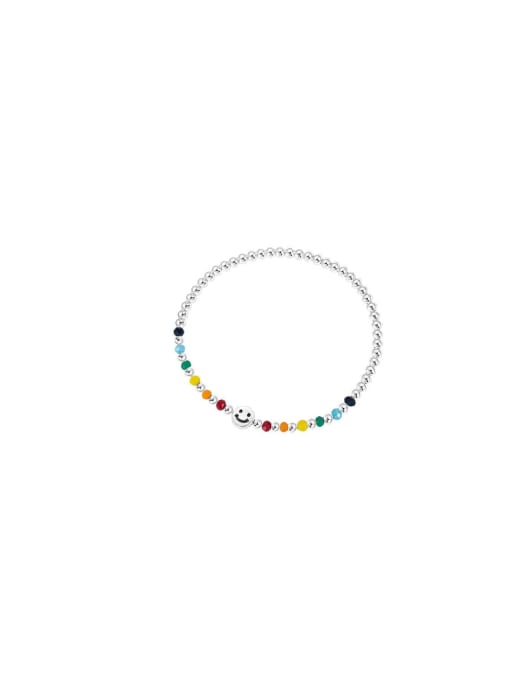 HYACINTH Alloy Elastic rope Rainbow Cute Beaded Bracelet 0