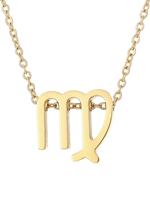 Virgo 14K Gold Stainless steel Constellation Minimalist Necklace