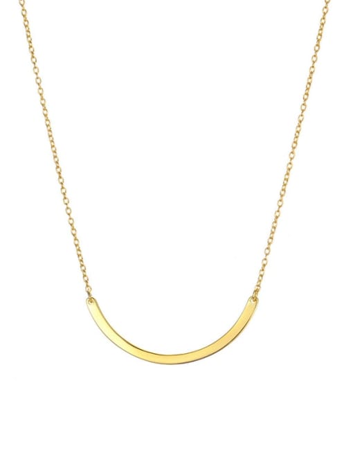 golden Stainless steel Irregular Minimalist Necklace