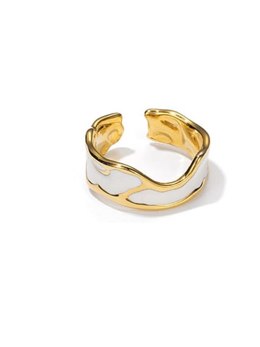 Style 10 Brass Enamel Geometric Minimalist Band Ring
