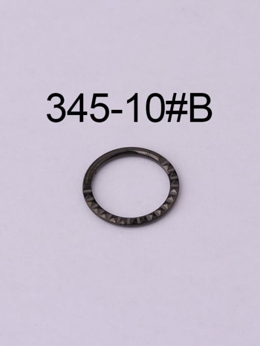10mm black Titanium Steel Geometric Hip Hop Nose Rings (Single Only One)