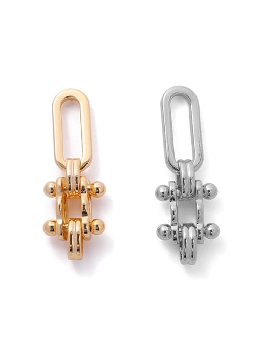 ACCA Brass Geometric Minimalist Drop Earring 0