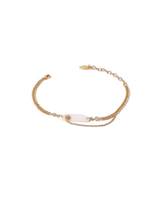 Bracelet Brass Cubic Zirconia Geometric Hip Hop Necklace