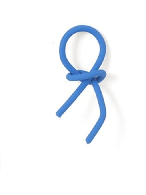 Blue Earrings Alloy Enamel Geometric Cute  Knot Stud Earring