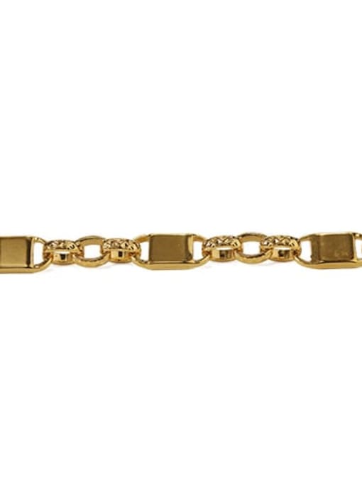 golden Brass Geometric Vintage chain Necklace