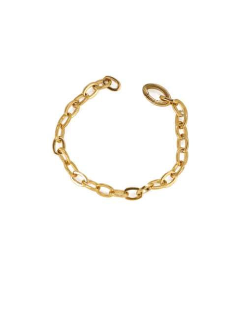 Small Bracelet Brass Hollow Geometric Chain Vintage Link Bracelet