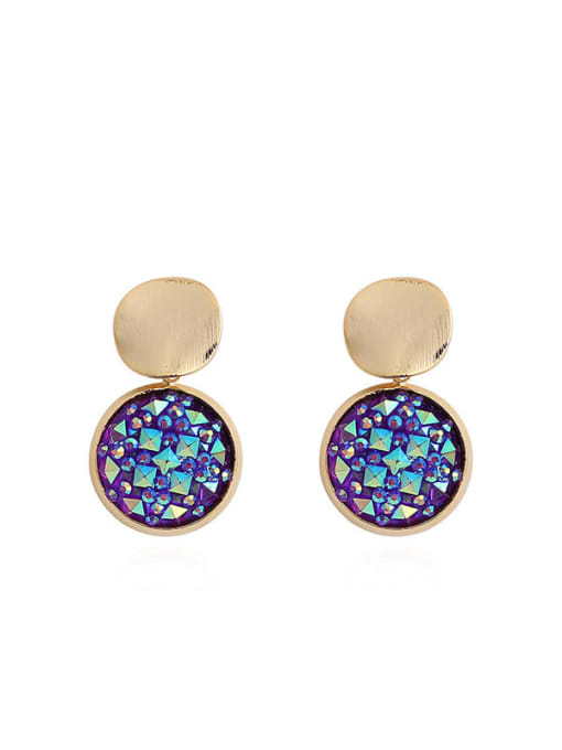 HYACINTH Copper Imitation pearls Geometric Minimalist Stud Trend Korean Fashion Earring 0