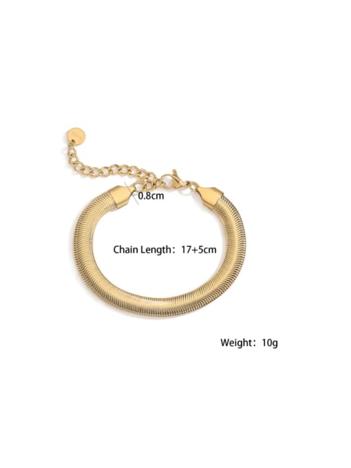 32097 Stainless steel Geometric Hip Hop Link Bracelet