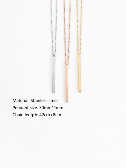 Desoto Stainless steel Geometric Minimalist Multi Strand Necklace 2