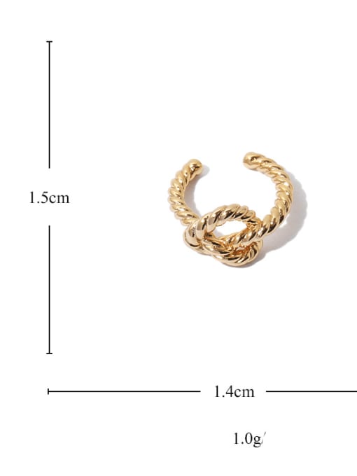 Five Color Brass Geometric Vintage Single Earring 3