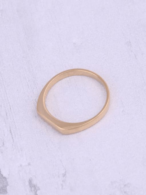 Desoto Stainless steel Geometric Minimalist Band Ring 0