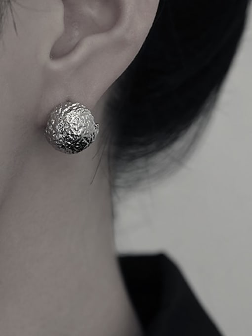 TINGS Brass Round Ball Vintage Stud Earring 1