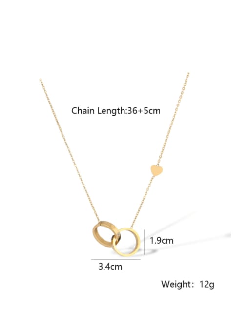 AOG Titanium Steel Geometric Minimalist Necklace 1