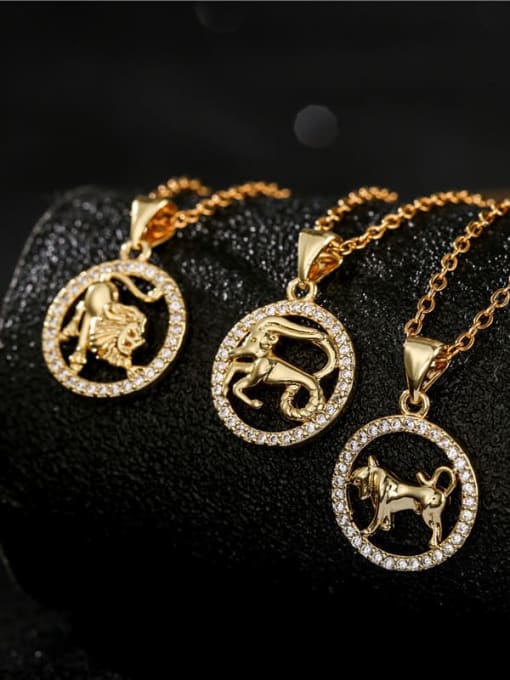 AOG Brass Cubic Zirconia  Vintage Constellation Pendant Necklace 1