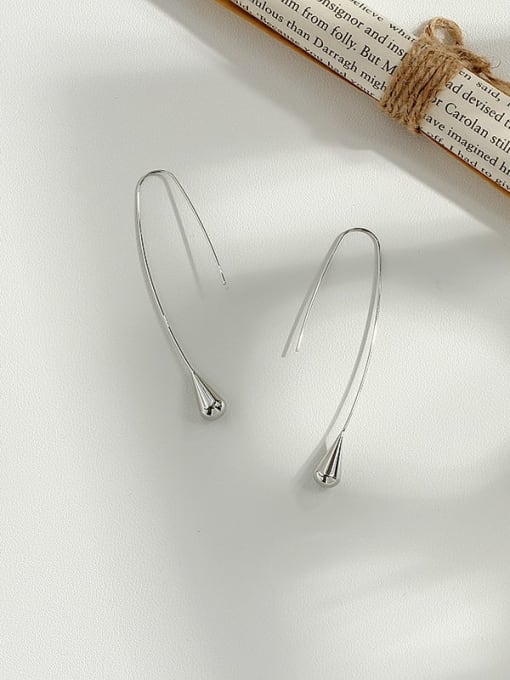 HYACINTH Copper Water Drop Minimalist Hook Trend Korean Fashion Earring 3
