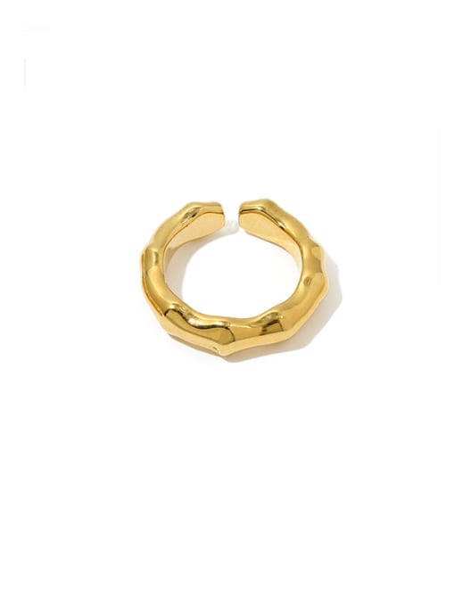 Slub money Brass Geometric Vintage Band Ring